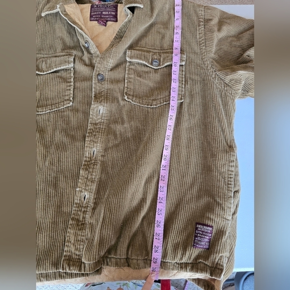 Vintage Abercrombie & Fitch Men's Tan Corduroy Jacket Size XL. - Picture 8 of 8